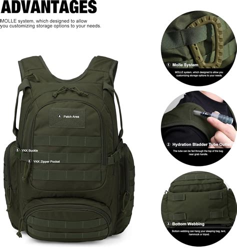 sac tactique randonnée 25l qualité